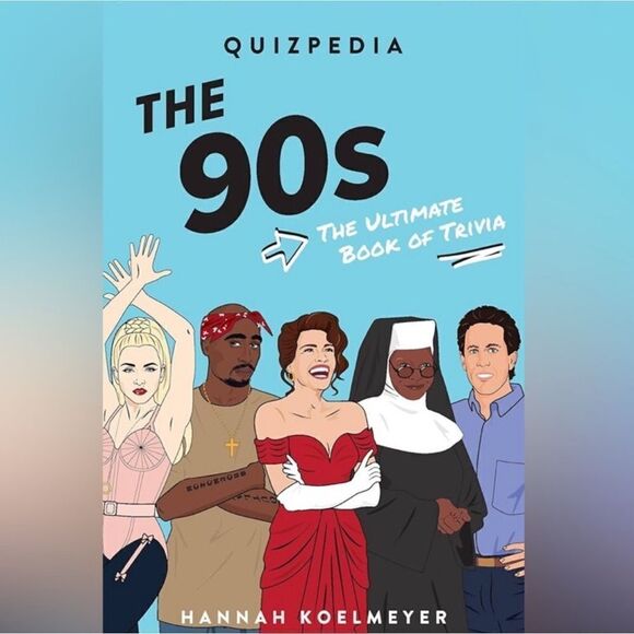 Urban Outfitters “Quizpedia The 90’s” Coffee Table Book - Picture 1 of 4